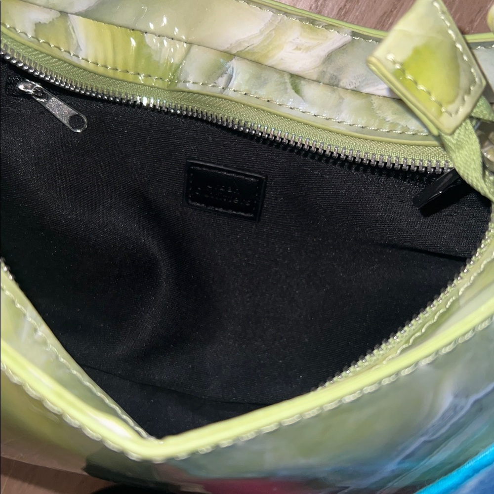 Green Marble Pattern Shoulder Bag - image 4